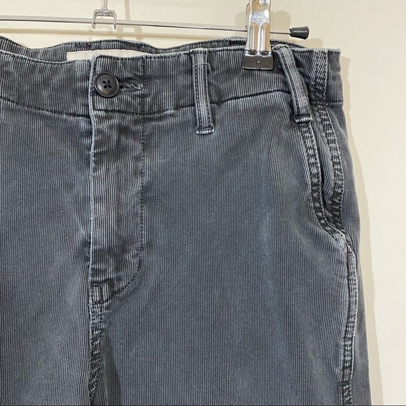 The Great Corduroy Cropped Straight Leg Grey Gray Pants 28 - Picture 2 of 5